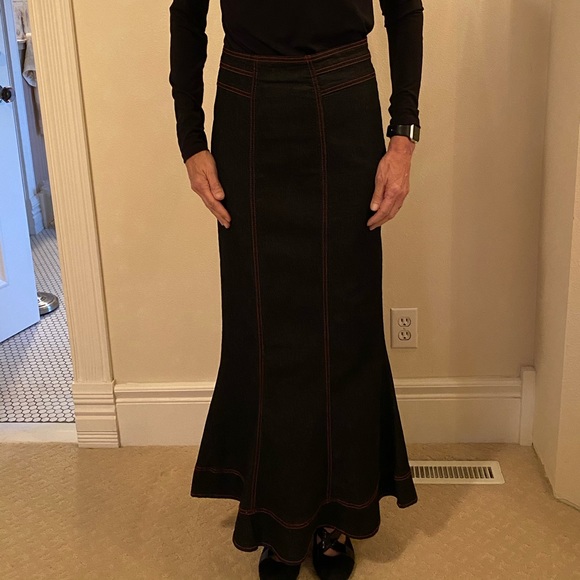 bisou bisou denim mermaid skirt